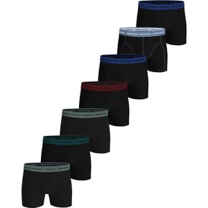 Björn Borg Cotton Stretch Boxershort Heren - Zwart/Groen/Blauw/Rood - 7 stuks - Heren onderbroeken - Katoenen Boxer - Maat L