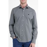 Lerros - Poplin Overhemd - Fjord Blue - Lange Mouwen - Knoopsluiting