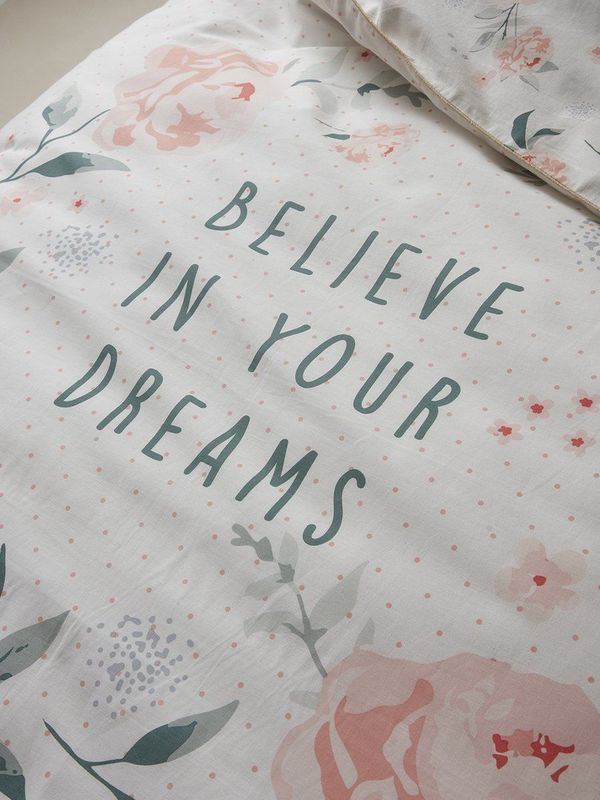 Vertbaudet - Set Dekbedovertrek + Kussensloop - EAU DE ROSE - Voor Kinderen