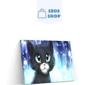 SEOS Shop ® Diamond Painting Volwassenen - Diamond Painting Kinderen - Diamond Painting Pakket Volledig - Schattige kitten - 30x40 cm