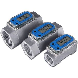 Digitale Flowmeter voor Benzine, Kerosine, Water en Methanol - Elektronische Turbine Stroommeter