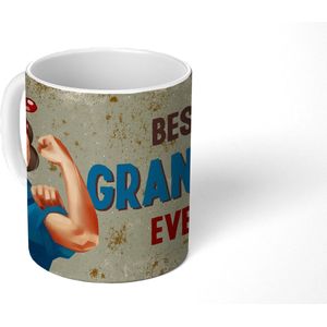 Mok - Koffiemok - Vaderdag - Opa cadeau - Quote - Best grandpa ever - Spreuken - Mokken - 350 ML - Beker - Koffiemokken - Theemok - Mok met tekst - Vaderdag cadeau - Geschenk - Cadeautje voor hem - Tip - Mannen