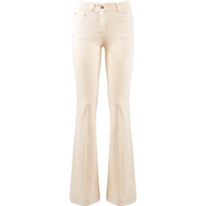 Nenette • flared jeans in licht beige • maat W33