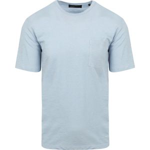 Marc O'Polo - T-Shirt Slubs Lichtblauw - Heren - Maat XL - Regular-fit