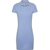 Tommy Jeans Essential Korte Mouw Jurk Blauw XS Vrouw