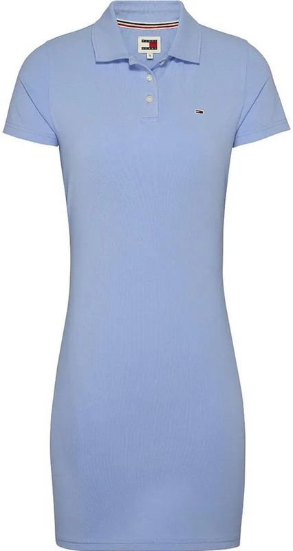 Tommy Jeans Essential Korte Mouw Jurk Blauw XS Vrouw