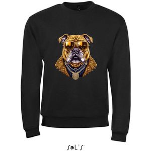 Sweatshirt 2-155 Buldog Gold Zwart