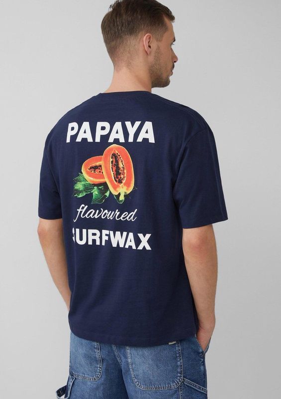 s.Oliver Shirt  marine / spar / donkeroranje / wit