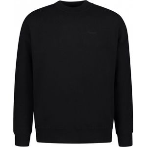 Purewhite - Heren Loose Fit Knitwear Crewneck LS - Black - Maat M