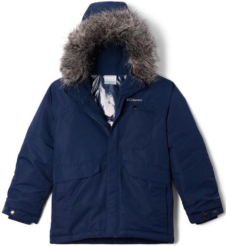 Columbia - Nordic Strider II - Jas - Blauw - Waterdicht - Voor Jongens