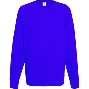 Fruit Of The Loom Heren Lichtgewicht Raglan Sweatshirt (240 GSM) (Royaal Blauw)