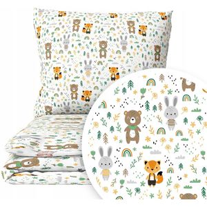 Babyslaapzak 2-delig 120x90cm Katoen - Vrolijk Groen