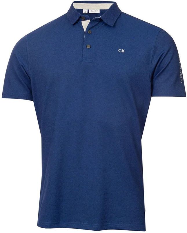 Calvin Klein Golf Uni Korte Mouw Poloshirt Blauw L Man