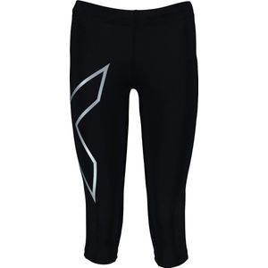 2xu Sportlegging core Compression 3/4 Dames Zwart/zilver Maat Xs