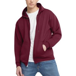 Hanes Eco-smart hoodie met volledige ritssluiting heren Hoody (1-Pack)