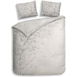 Heckettlane - Xia - Dekbedovertrek - Grijs - 100% Katoen-Satijn - 240x220 + 2 Slopen 60/70 cm