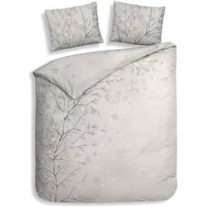 Heckettlane - Xia - Dekbedovertrek - Grijs - 100% Katoen-Satijn - 240x220 + 2 Slopen 60/70 cm