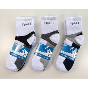 Comfortabele sportsokken heren sokken multipack 5 paar katoenen sokken maat 39/42