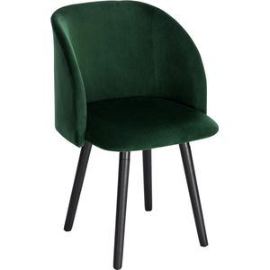 Luxe stoel - Stoeltje - Fauteuil - Stoel - Luxe Eetkamerstoel - Groen - Hout