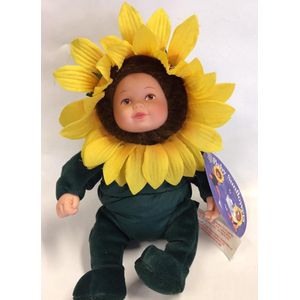 Anne Geddes baby sunflowers doll - zonnebloem pop