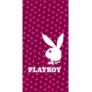Badlaken Playboy Stars Fuchsia 75x150cm