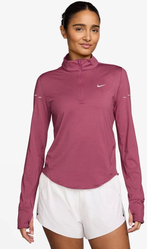 Nike - Swift Dri-FIT - Hardlooptop - Paars - Korte Rits - UV-bescherming