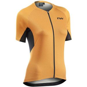 Northwave Force Evo Korte Mouw Wielertrui Oranje XS Vrouw