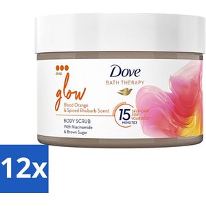 Dove Bath Therapy Glow Bodyscrub 295 ml - Voordeelverpakking - 12 stuks