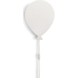 Houten wandlamp kinderkamer | Ballon - wit | toddie.nl