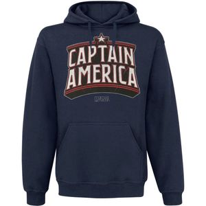 Captain America Capiain America Arch Heren Trui met capuchon - marineblauw - S