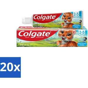 Colgate - Bubble Fruit - Kindertandpasta - Voor 2 tot 5 jaar oud - 50ml - Bulkverpakking - 20 stuks