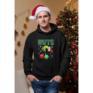 Nuts - Kersttrui - Kerst Trui Zwart - Grappig Kersttrui - Maat XL - Limited Edition