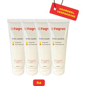 Fagron Witte Vaseline - 4x100gram voordeelverpakking