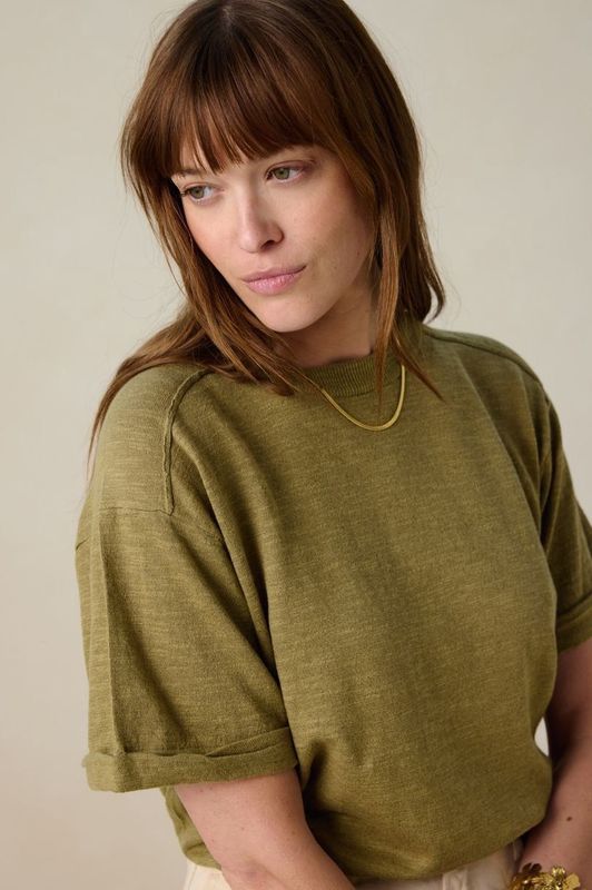 Sissy-Boy - Gebreide Trui - Khaki Groen - Vesten