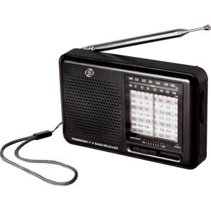Equivera Transistor Radio - Transistor Radio op Batterijen - Draagbare Radio - Kleine Radio - Draagbare Radio op Batterijen - Transistorradio - Noodradio - Radio voor Rampen - Radio op Batterijen