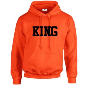 Koningsdag hoodie King-Koningsdag kleding-Heren-Maat XXL