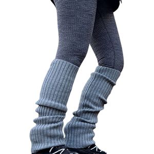 Norfolk - Beenwarmers - Zacht acryl - Ribgebreid - Zacht en Warm - Grijs - 58 cm - Leslie