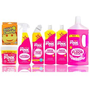 Pink Stuff Mega Set - Scrub, Pasta 850g, Allesreiniger, Toilet, Cream Cleaner, Vloerreiniger