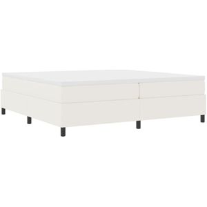 vidaXL - Boxspringbed - Crème - 200x200 - cm - Corduroy - Stoffen