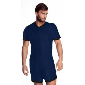 Mewa- pyjama - marineblauw/ zwart XXL