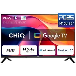 CHiQ - L32FM10V - Smart TV - 32 Inch - FHD - Metalen Randloos - Google TV - Dolby Audio