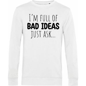 7431 - Sweater - I'm full of bad ideas-White-S