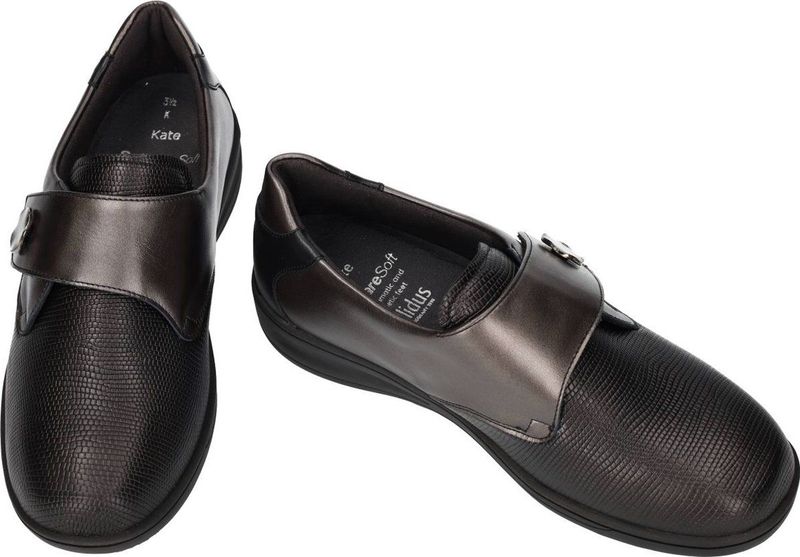 Solidus -Dames - bruin donker - lage gesloten schoenen - maat 36