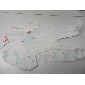 noukie's , pyjama , eenhoorn , off white , katoen , 12maand 80