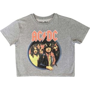 AC/DC - Highway To Hell Circle Crop top - S - Grijs