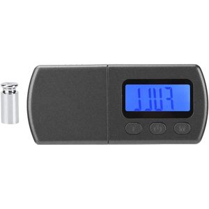 Allecto plus - Digitale platenspeler stylus met LCD-display en kalibratiegewicht. Met krachtschaalmeter en phono-cartridge.