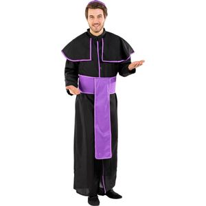 dressforfun - Herenkostuum priester Benedictus S - verkleedkleding kostuum halloween verkleden feestkleding carnavalskleding carnaval feestkledij partykleding - 300278