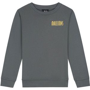 Malelions - Hollywood Map Sweater - Anthracite - Maat 128