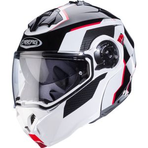 Caberg Motorrad Klapphelm Duke Evo Move Schwarz/Weiß-Rot-S