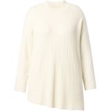 MIAMODA - Dames - Trui casual pasvorm asymmetrische zoom - Off-white - Maat 42+